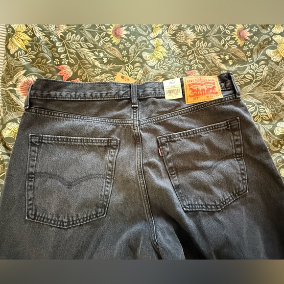 Levi's Charcoal Denim Jeans 578 Baggy 36x34 - Picture 5 of 6